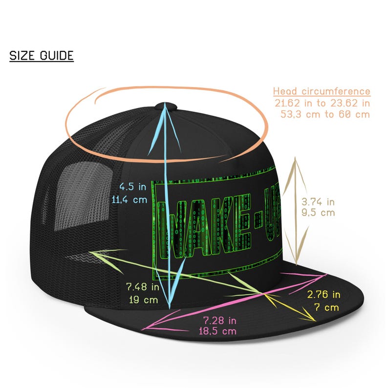 Matrix Wake Up Cap Woke Culture Black Snapback Hat Mesh Trucker Cap Flat Brim Cap Flat Bill Hat Hip Hop Cap cool snapback hat Skateboarding Cap Rapper streetwear New Earth gift for him for her Mens Womens summer Hats Designer Cap for Men Stylish Black Yupoong Snapback Fashion Accessories Trendy Urban Awake Blue Red Pill Yupoong 6006 Spritual awakening Birthday Present xmas Present for Geek Nerd Wake up from the Matrix 3D 5D Ascension Hat Awakening Binary Code mesh trucker hat Neo Matrix Snapback