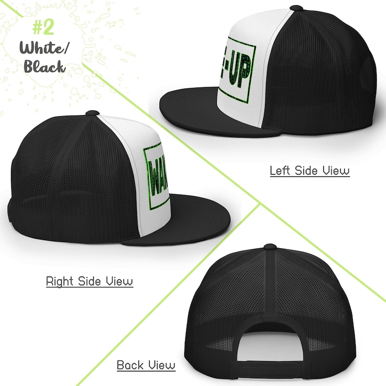 Matrix Wake Up Cap Woke Culture Black Snapback Hat Mesh Trucker Cap Flat Brim Cap Flat Bill Hat Hip Hop Cap cool snapback hat Skateboarding Cap Rapper streetwear New Earth gift for him for her Mens Womens summer Hats Designer Cap for Men Stylish Black Yupoong Snapback Fashion Accessories Trendy Urban Awake Blue Red Pill Yupoong 6006 Spritual awakening Birthday Present xmas Present for Geek Nerd Wake up from the Matrix 3D 5D Ascension Hat Awakening Binary Code mesh trucker hat Neo Matrix Snapback