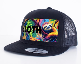 Truckerhoed lippenbeer - zwarte platte snapbackpet