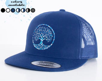 Tree of Life Trucker Hat | Celtic Talisman Snapback | Spiritual Symbol Cap | Pagan Heritage Gift