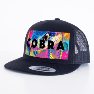 Cobra Artwork Hut - Hip Hop Snapback - Schlange Reptil Liebhaber Geschenk