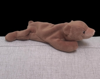 Peluche TY Beanie Baby Cubbie Bear Original 9 Vintage Marrón Retirado 1993-1996