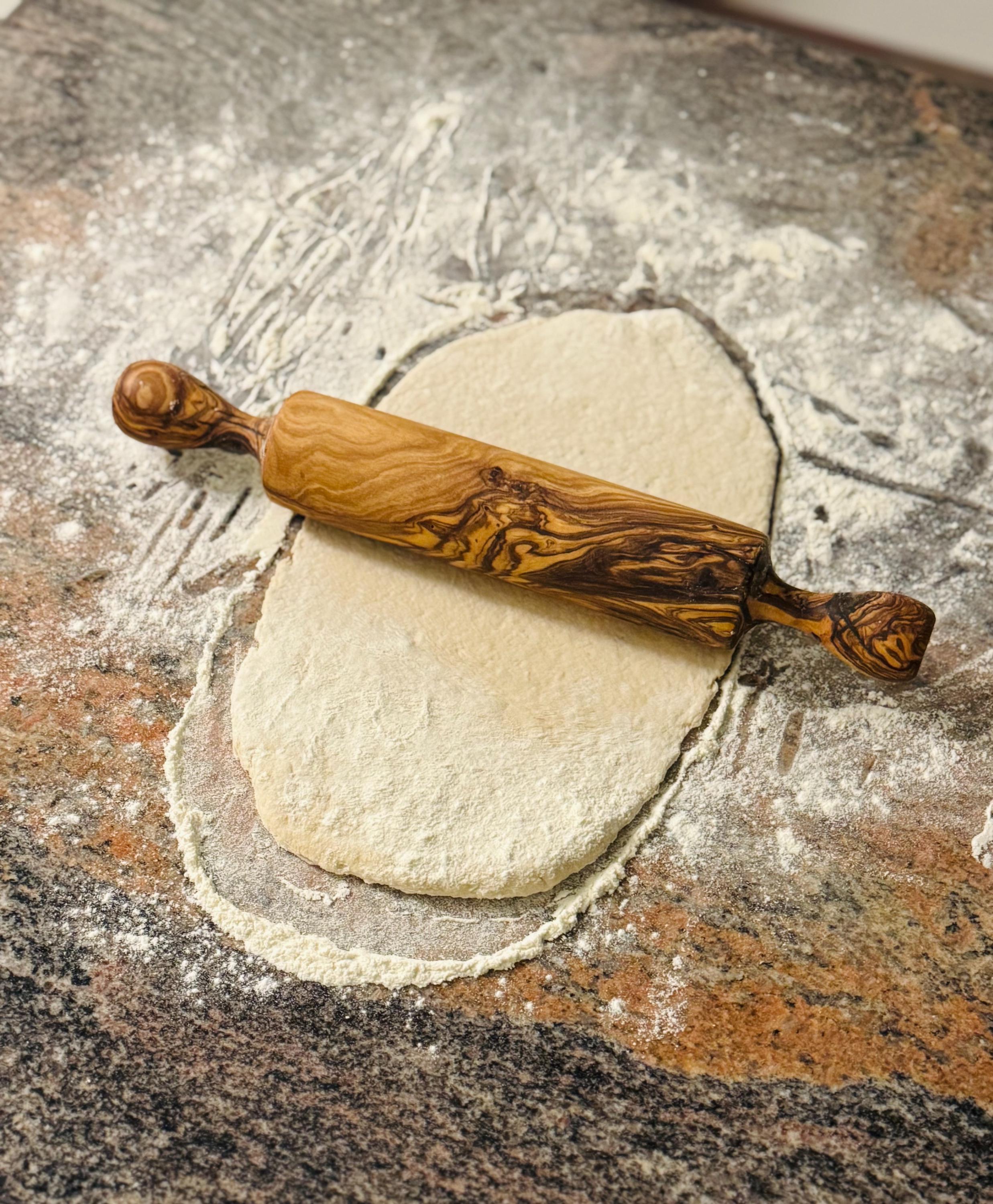 Copy of Handmade Olive Wood Rolling Pin – Artisan Kitchen Baking Tool - Thumbnail 2