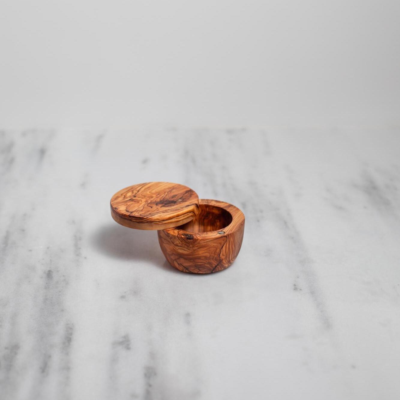 Handmade Olive Wood Spice Jar | Magnetic Spice Jar | Unique Wooden Spice Jar | Kitchen Decor | Rustic Kitchen Storage Utensils - Thumbnail 2