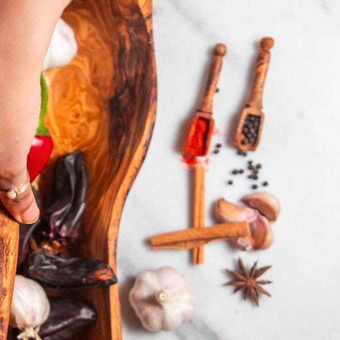 Set of 3 Olive Wood Scoops – Handmade Measuring Spoons, Rustic Spice & Coffee Scoops - Thumbnail 7