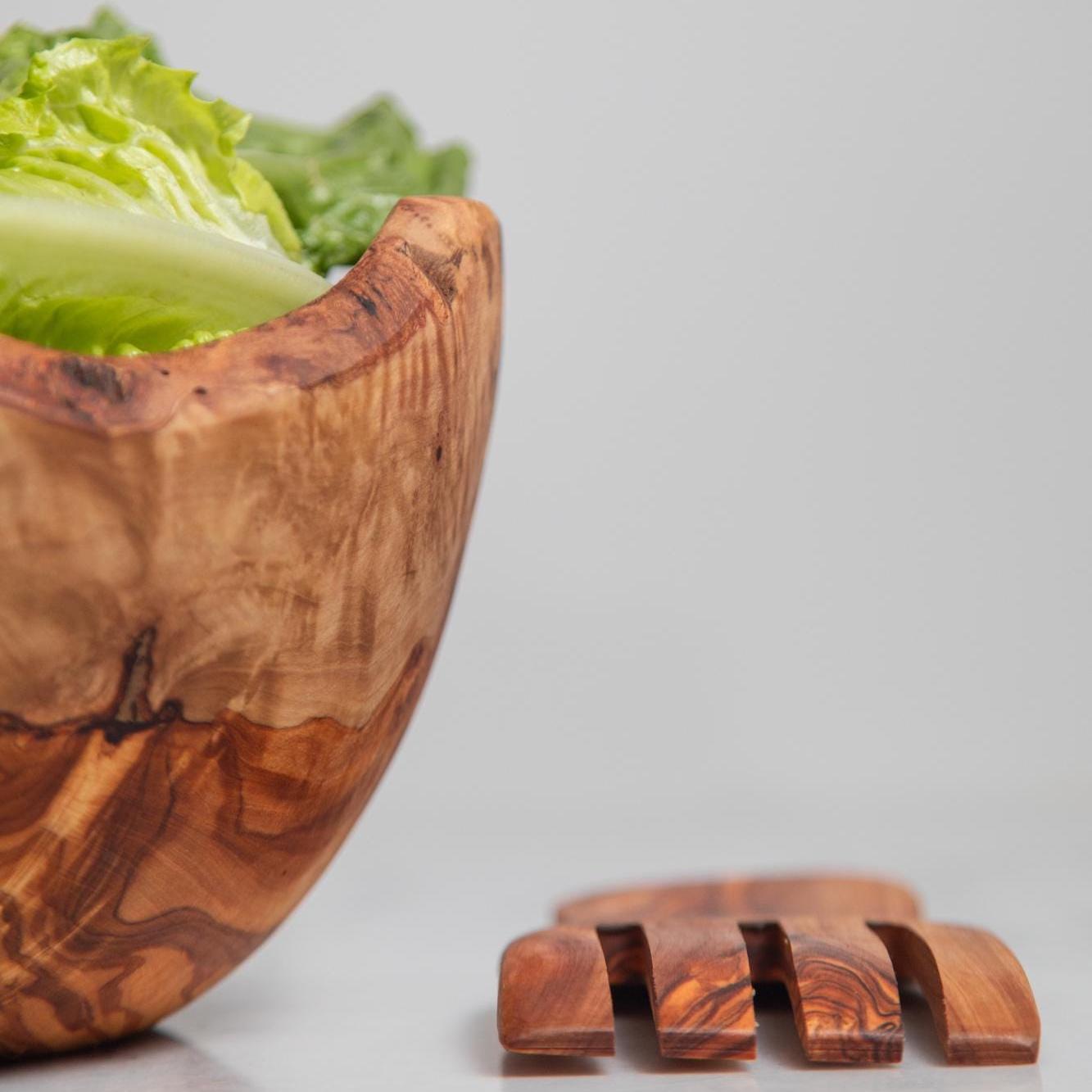 Handmade Olive Wood Bowl – Rustic Decorative Bowl – Natural Wooden Kitchenware – Tunisian Carved Art – Eco-Friendly Gift - Thumbnail 7