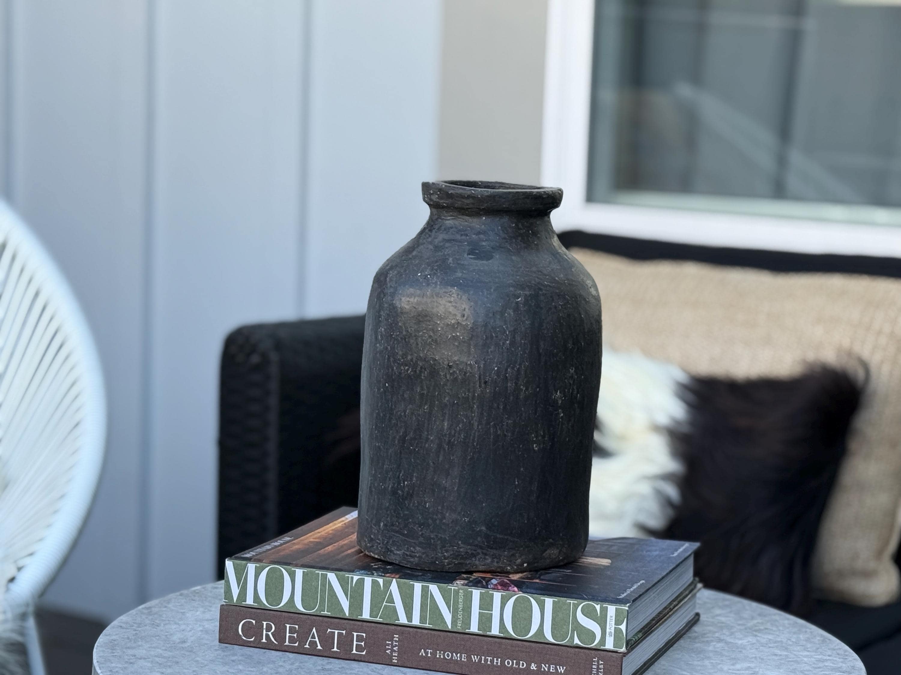 Authentic Berber Terracotta Vase | Wabi Sabi Rustic Home Decor - Thumbnail 5