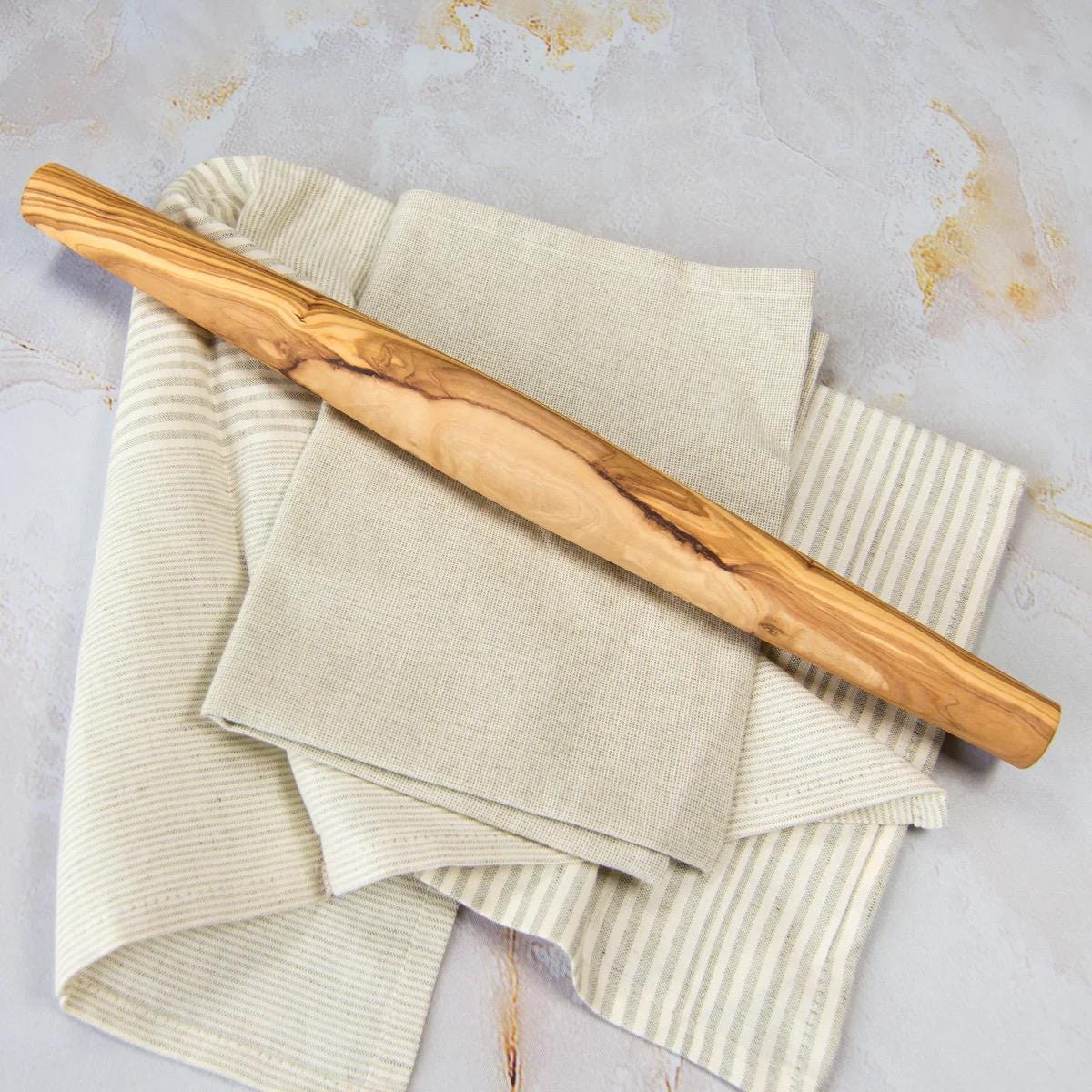 Handmade Wooden Rolling Pin | Smooth Hardwood Dough Roller | Baking Tool for Pastry, Pie Crusts, Cookies | Gift for Bakers - Thumbnail 7