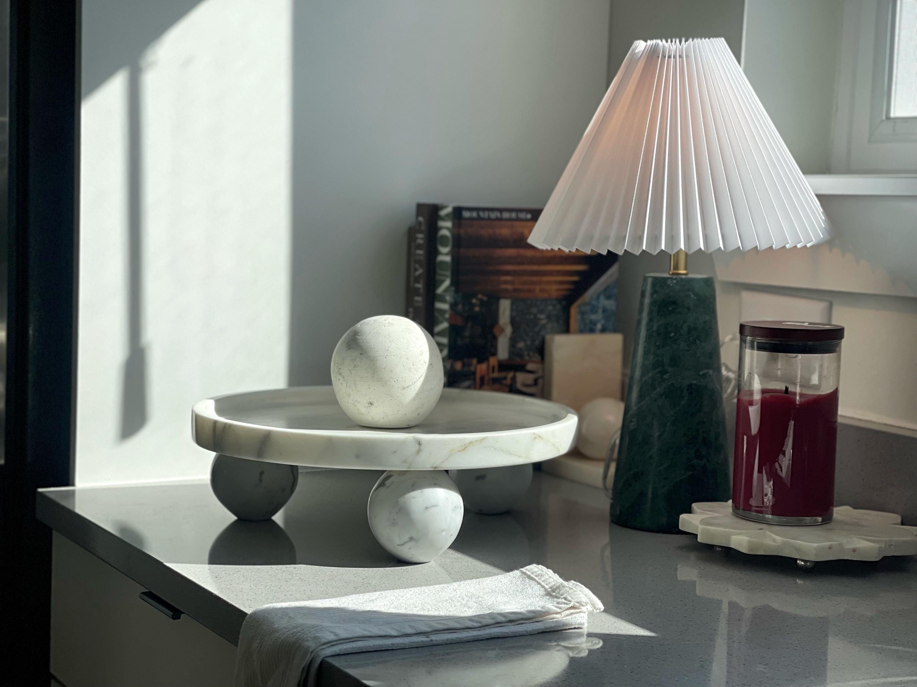 Marble Decor | Unique Marble Centerpeiece | Zitun Atelier Marble Collection | Luxurious Marble Accents | Sculpted Designs - Thumbnail 4
