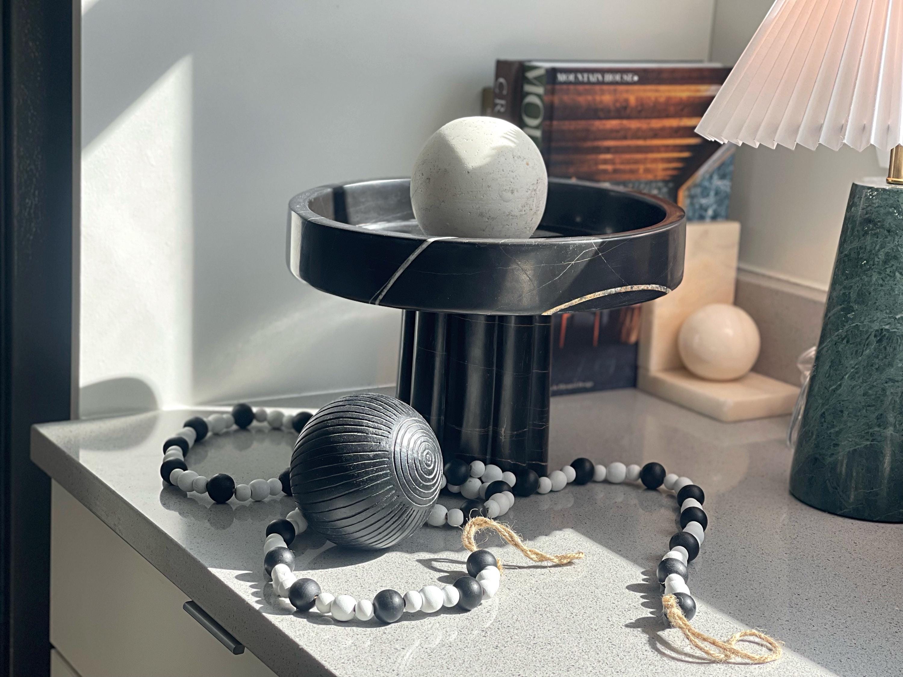 Marble Decor | Unique Marble Centerpeiece | Zitun Atelier Marble Collection | Luxurious Marble Accents | Sculpted Designs - Thumbnail 2