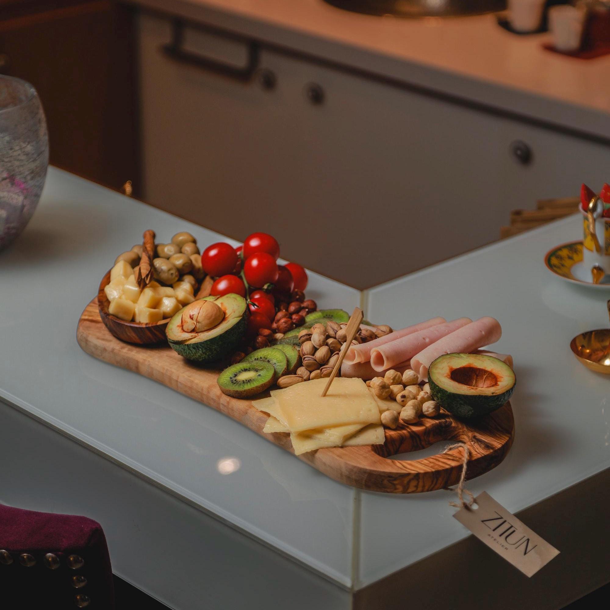 Olive Wood Charcuterie Board – Handcrafted Cutting Board for Table and Home - Thumbnail 2
