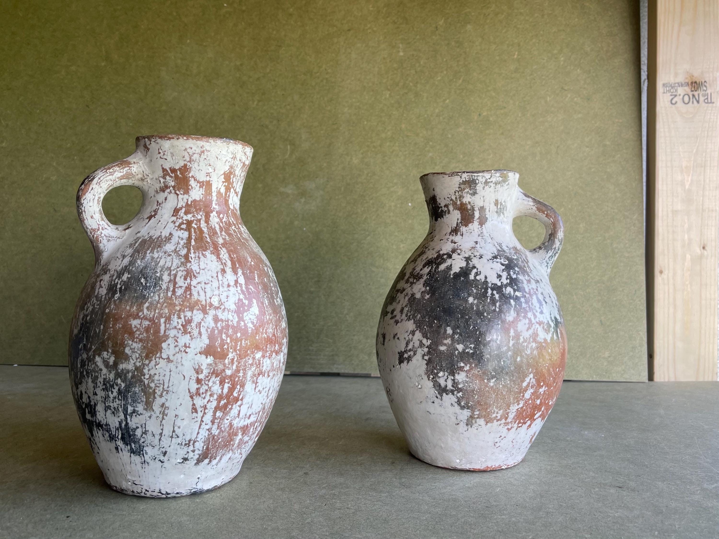 Handmade Terracotta Clay Jug: Tunisian Berber Pottery Vase - Thumbnail 7