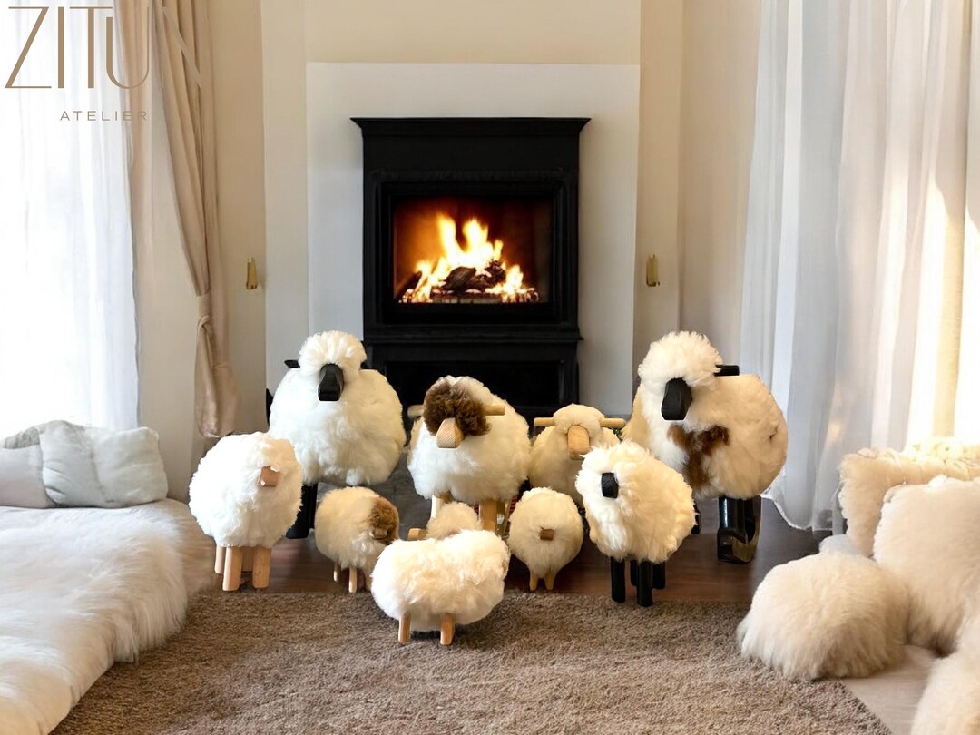 Baa Baa Barbarine Collection Whimsical Sheep Rocking Chair Handmade ...