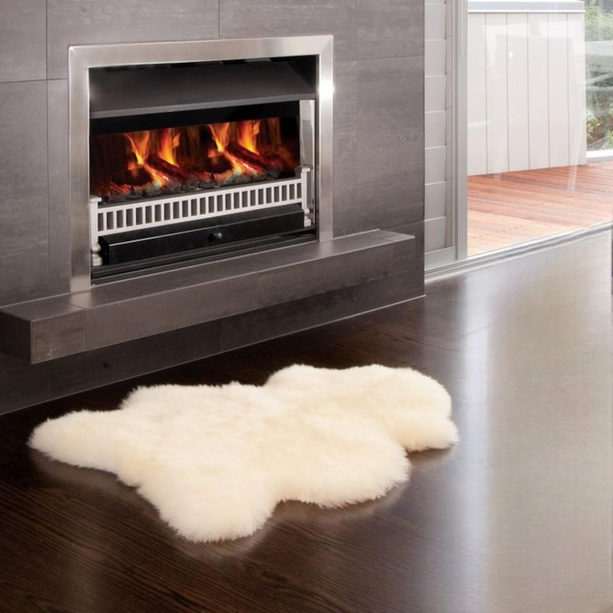 Sheepskin Hide Rug – Authentic Handmade Wool Carpet | Rustic & Cozy Home Decor | Original sheep leather - Thumbnail 3