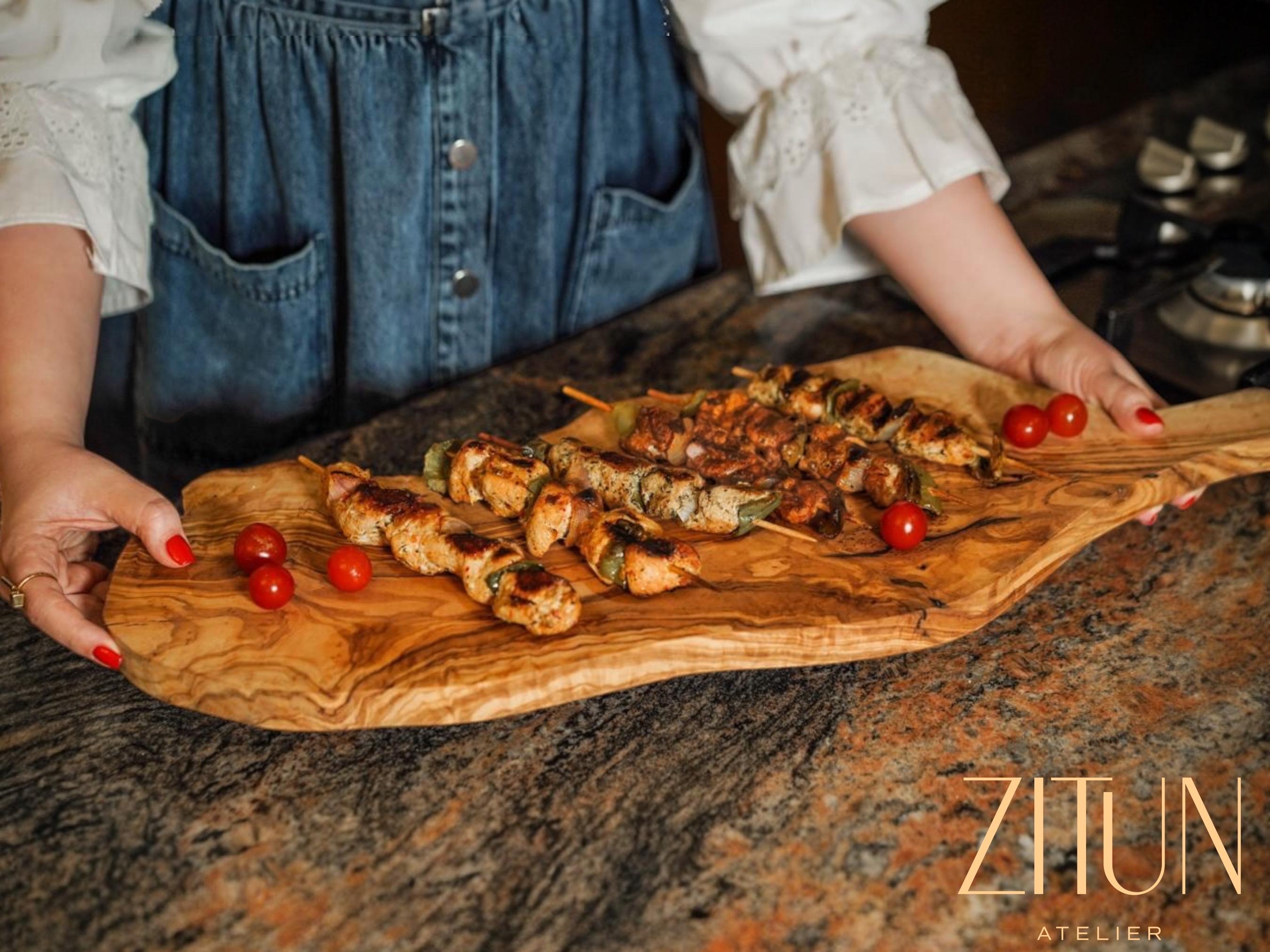 Charcuterie Board | Olive Wood Rustic Board | Unique Serving Board | Wild Cut Charcuterie Board | Premium Olive Wood Mediterranean - Thumbnail 5