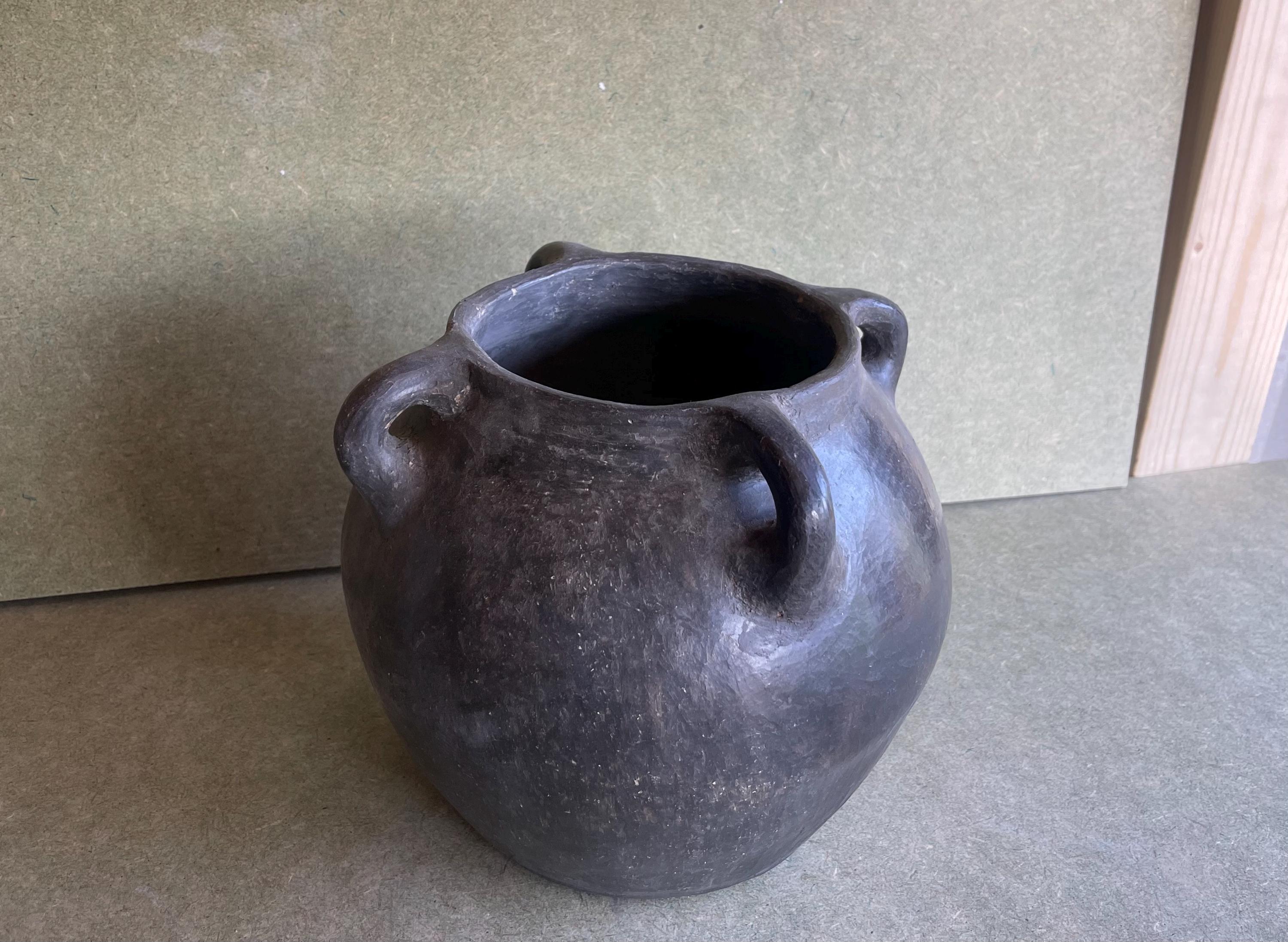 Authentic Berber Terracotta Urn | Wabi-Sabi Ritual Jar | Primitive North African Handled Amphora | Ethnic Mediterranean Vase Collection - Thumbnail 7