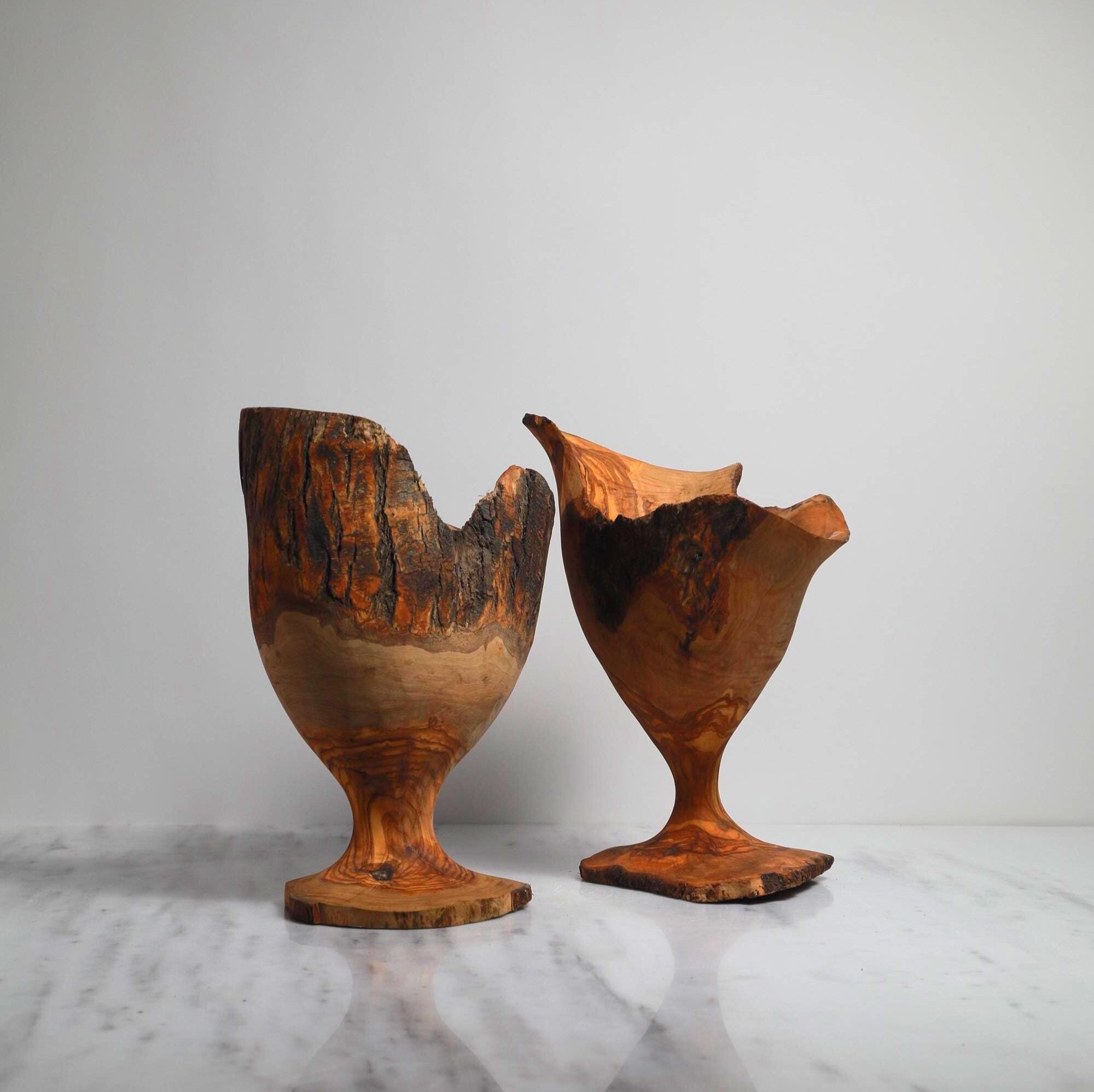 Artisan Olive Wood Centerpiece – Singular Handcarved Collector’s Piece