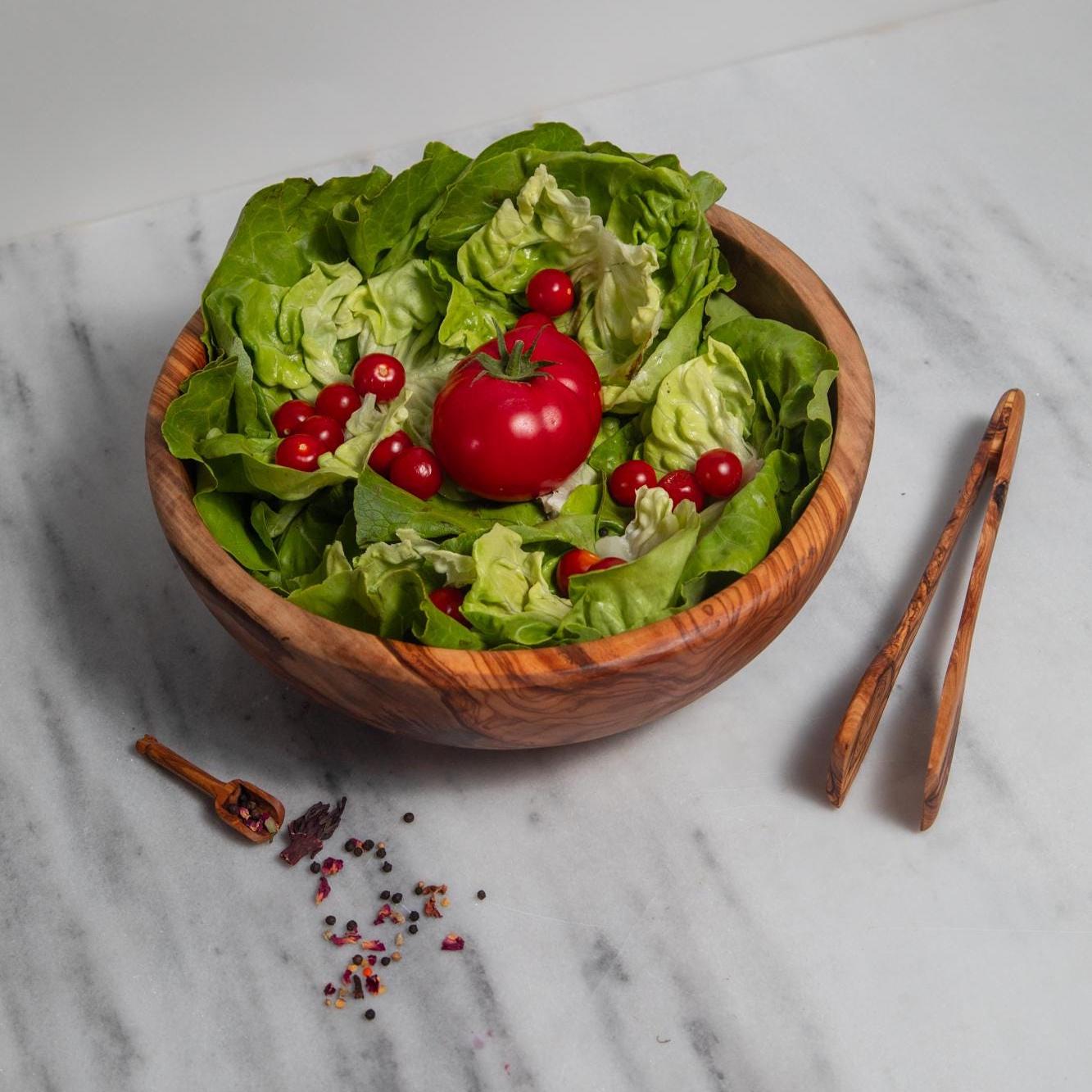Handmade Olive Wood Bowl – Rustic Natural Bowl – Woodcraft – Salad Snack Dish – Eco-Friendly Kitchen Decor – Gift for Foodies - Thumbnail 5