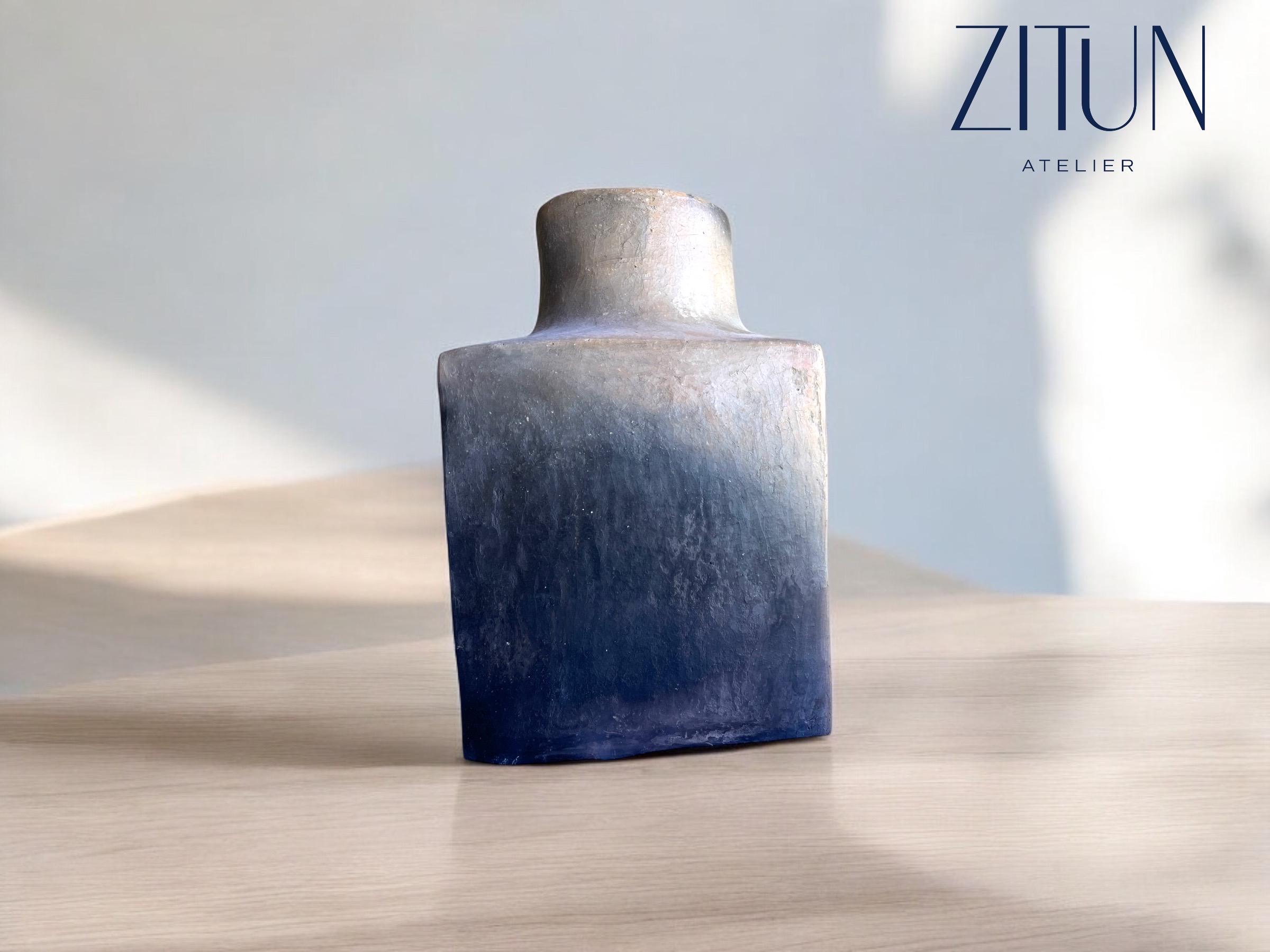 Pottery Vase,  Handmade Terracotta Berber Vase | Earthenware | Unique Pottery Decor | Wavy & Bulbous Designs |Pottery with Fire Art - Thumbnail 6