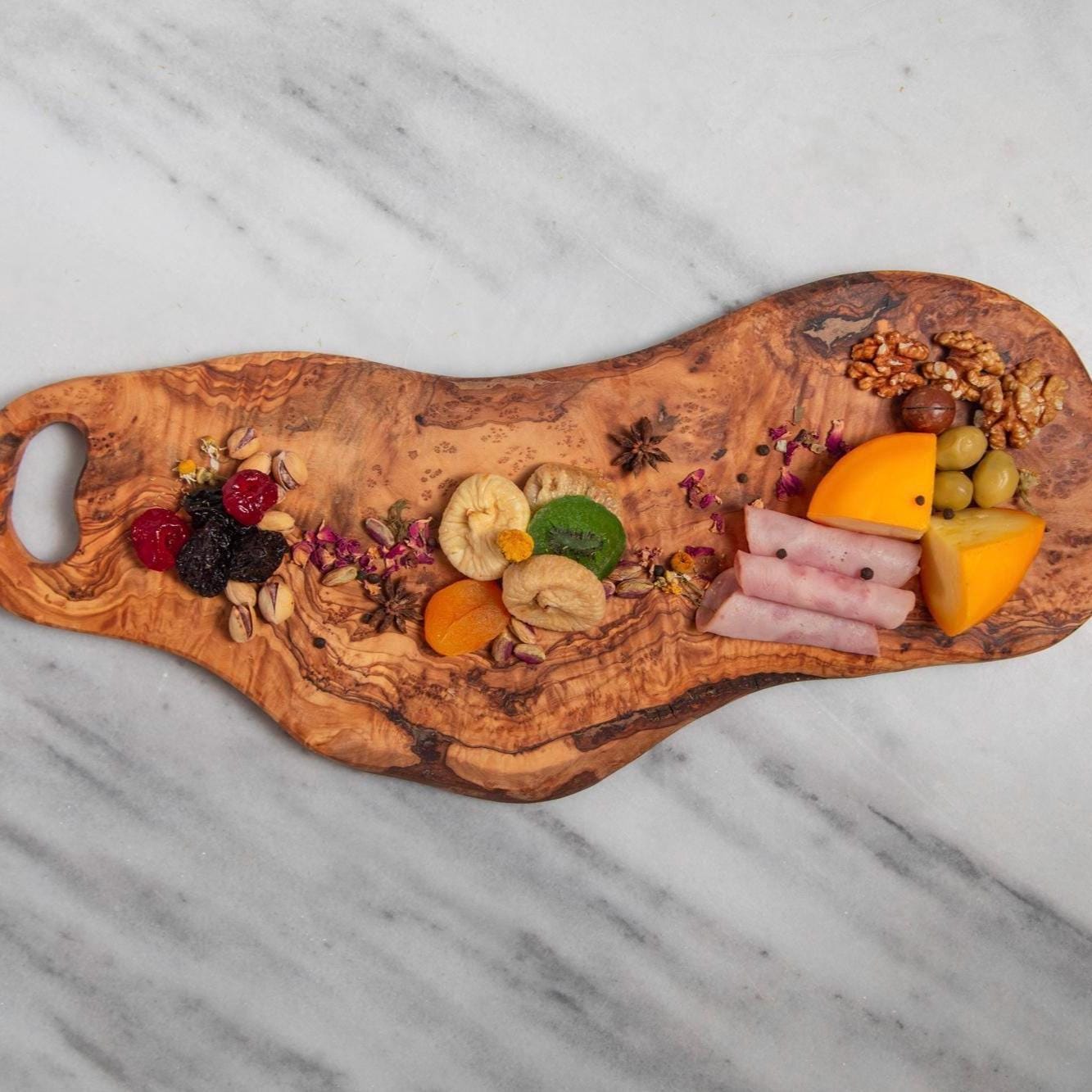 Olive Wood Charcuterie Board – Handcrafted Cutting Board for Table and Home - Thumbnail 7
