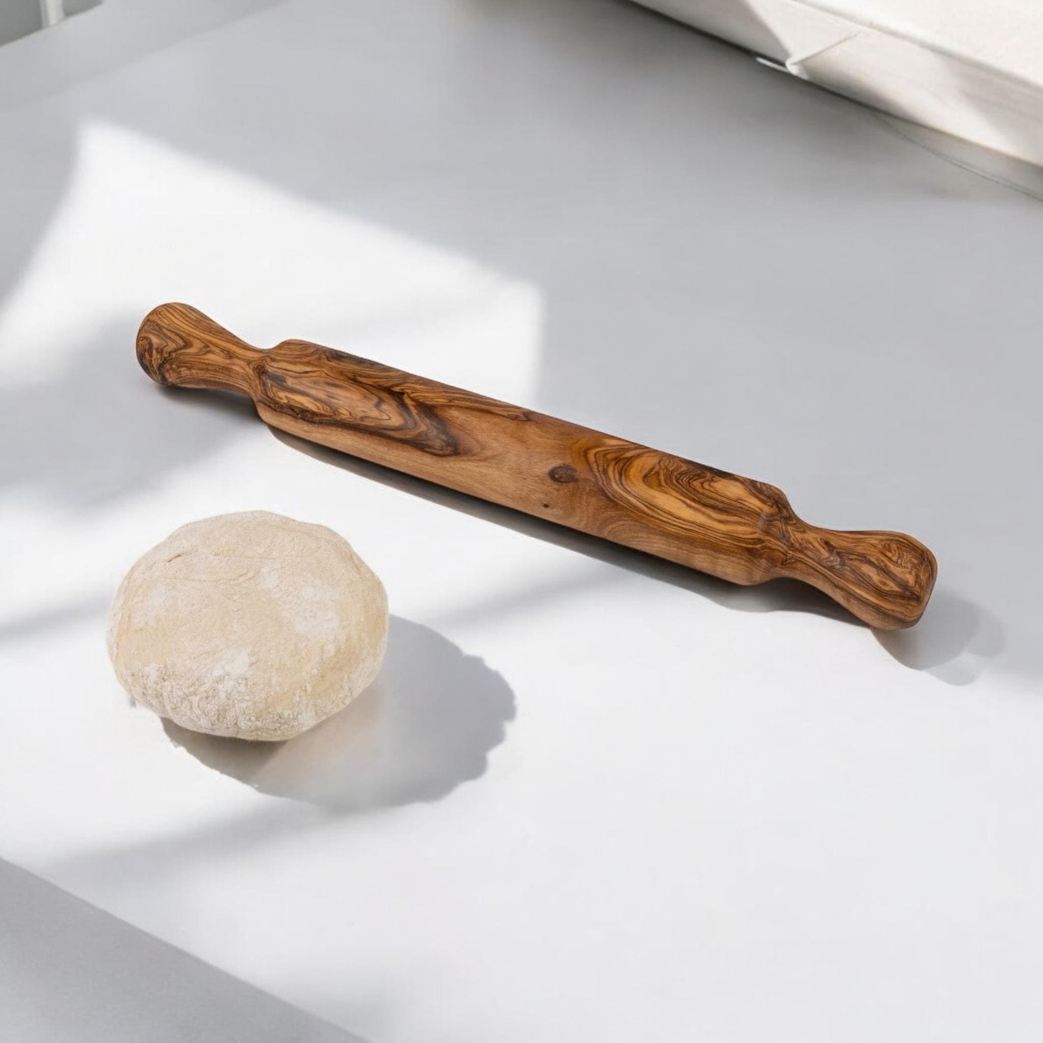 Copy of Handmade Olive Wood Rolling Pin – Artisan Kitchen Baking Tool