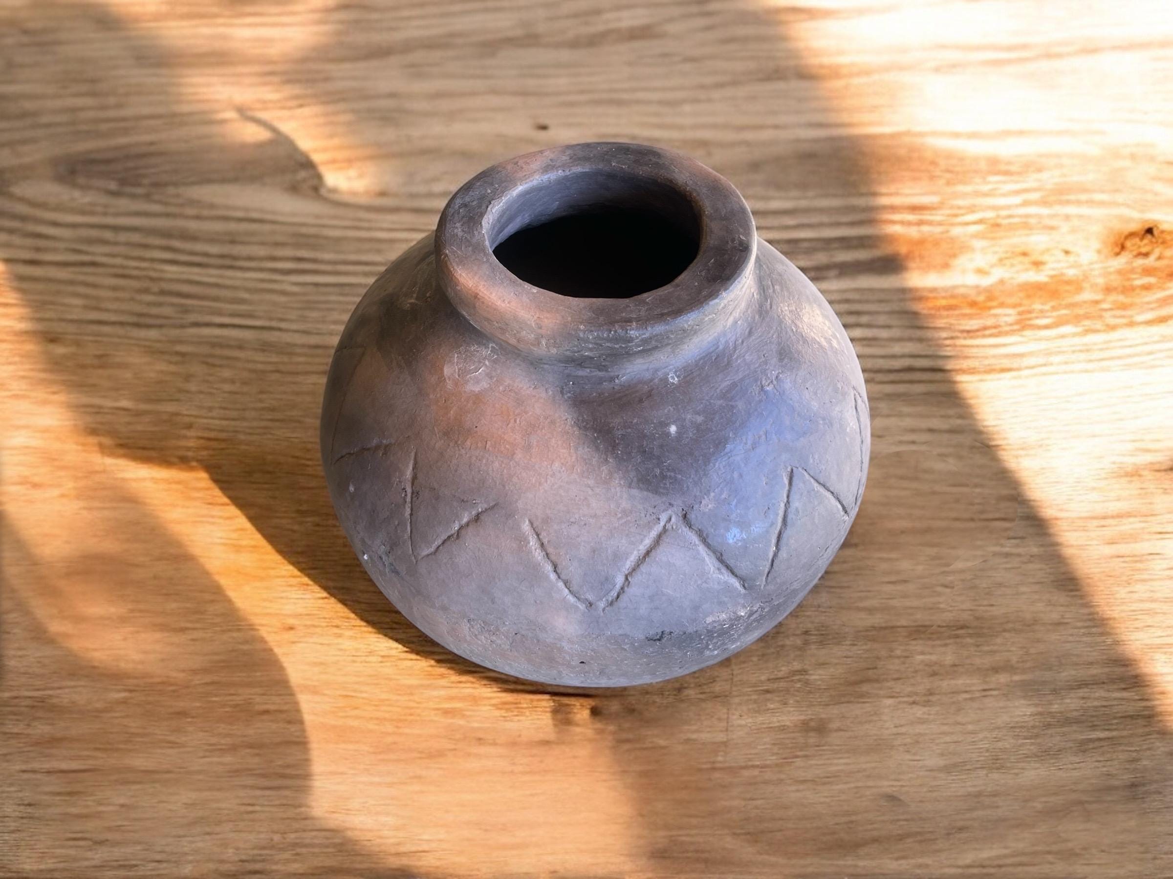 Terracotta Pottery Vase | Handmade Authentic Berber Vase | Pottery Home Deocor | Earthenware | Unique Pottery Decor | Ancient Fire Technique - Thumbnail 7