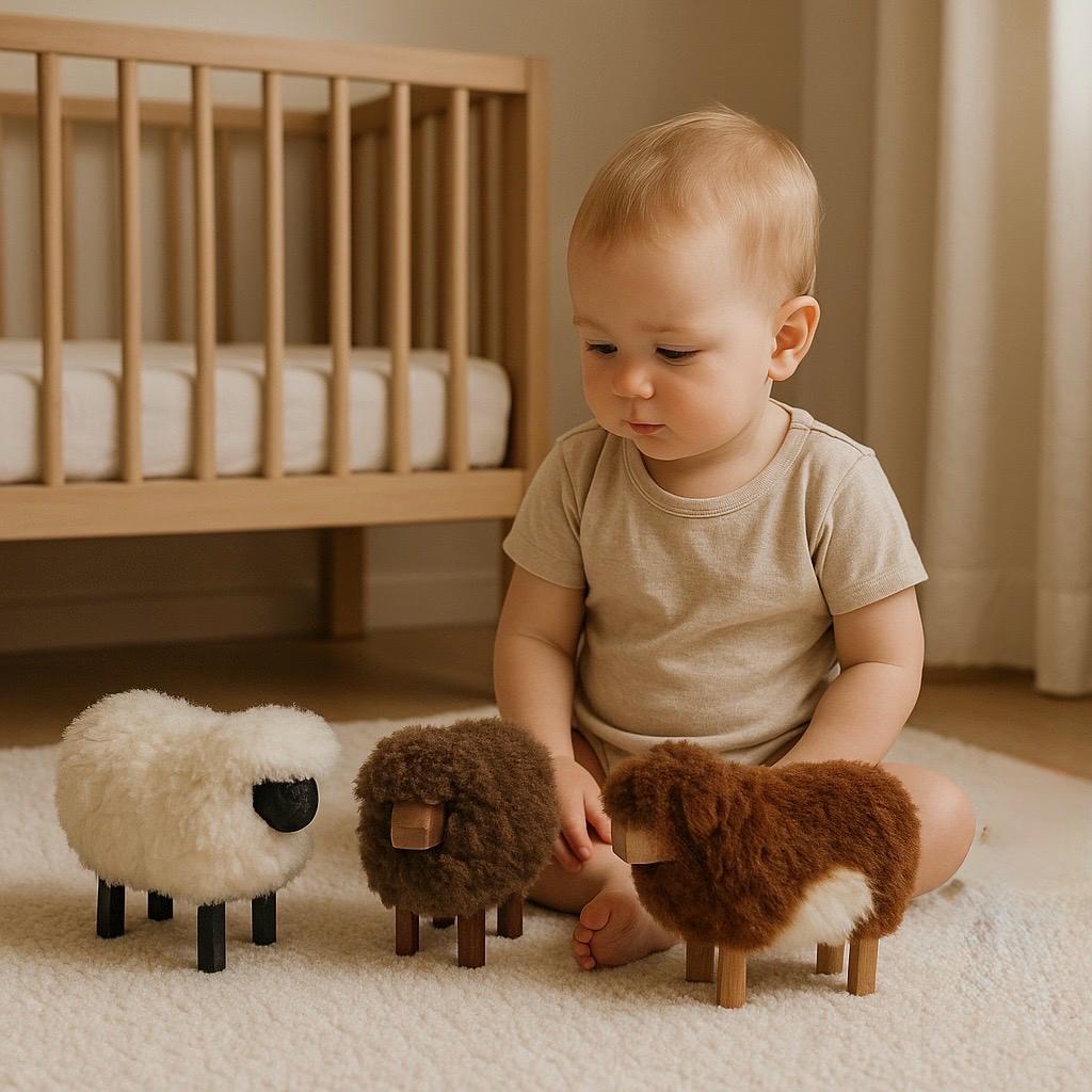 thanksgiving hosting gift – Handmade Sheep Figurine - Thumbnail 4