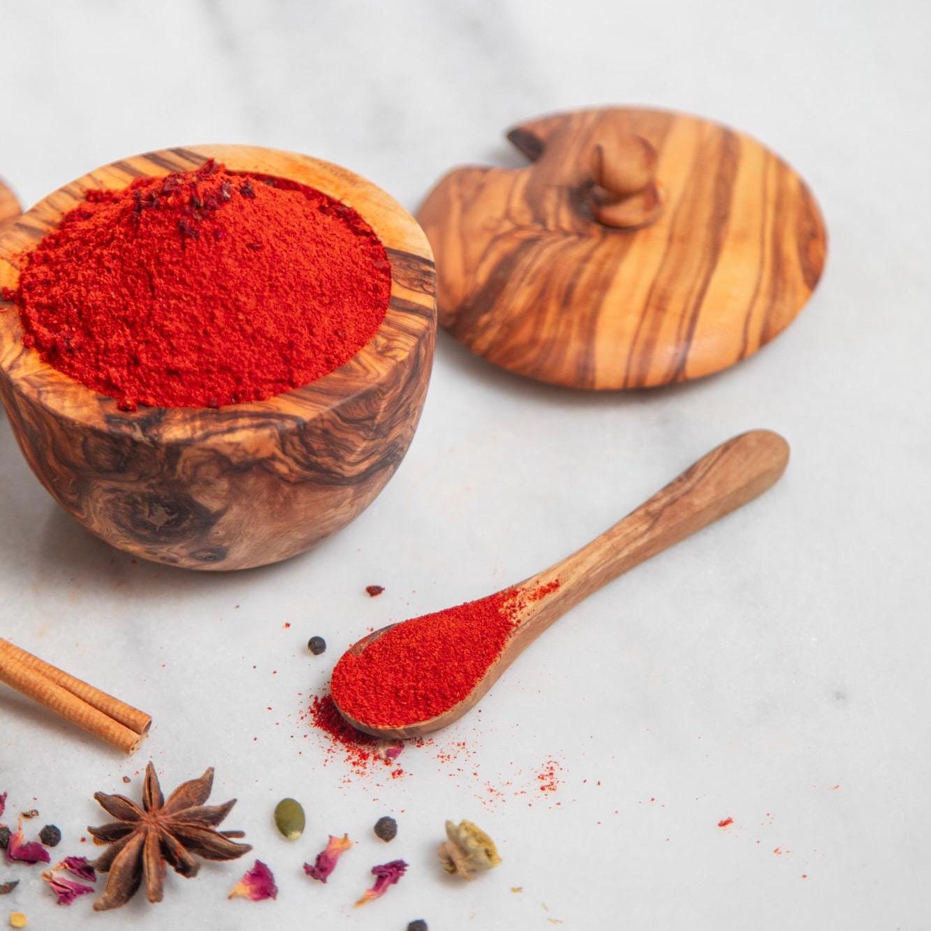 Set of 2 Olive Wood Spoons & 1 Knife – Handmade Rustic Utensils, Natural Eco-Friendly Cutlery - Thumbnail 3