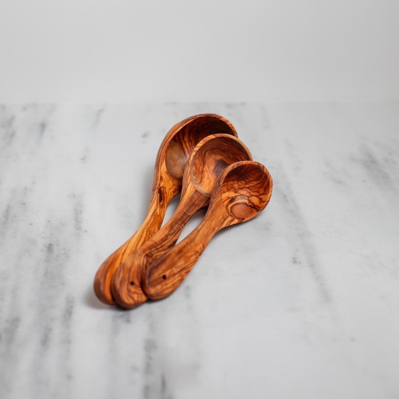 Handmade Olive Wood ladle - Rustic Cooking ladle - Natural Kitchen Utensil - Thumbnail 2