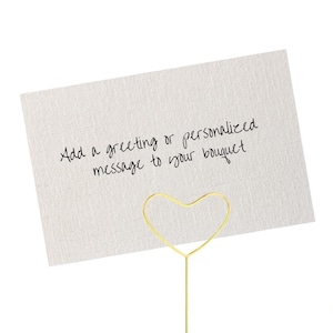 Personalised Greeting Card Add-On for Flower Bouquets