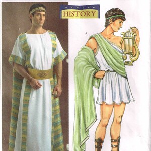 Sewing Pattern Mens Ancient Roman Greek Tunic Toga Robe | Etsy