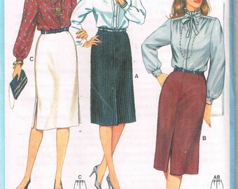 Sewing Pattern Straight Skirt Burda 7740 Misses Size 10 12 14 16 18 20 New Uncut