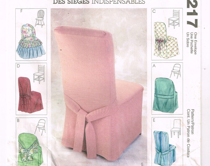 Sewing Pattern Chair Cover Essentials Mccalls 3217 Windsor Etsy