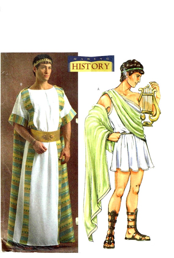 Sewing Pattern Mens Ancient Roman Greek Tunic Toga Robe | Etsy