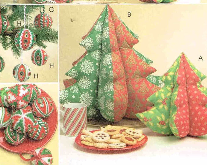 Christmas Tree, Stocking, Card Holder Mccalls 5778 Sewing Pattern Craft