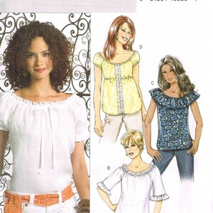 Butterick 4685 Sewing Pattern Hippie Peasant Tunic Top Size 8 - Etsy