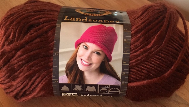 Crochet Knitting Yarn Lion Brand Rust Rouille Landscapes Crochet Knitting Supplies 545 135 100 Acrylic 4 Medium Weight