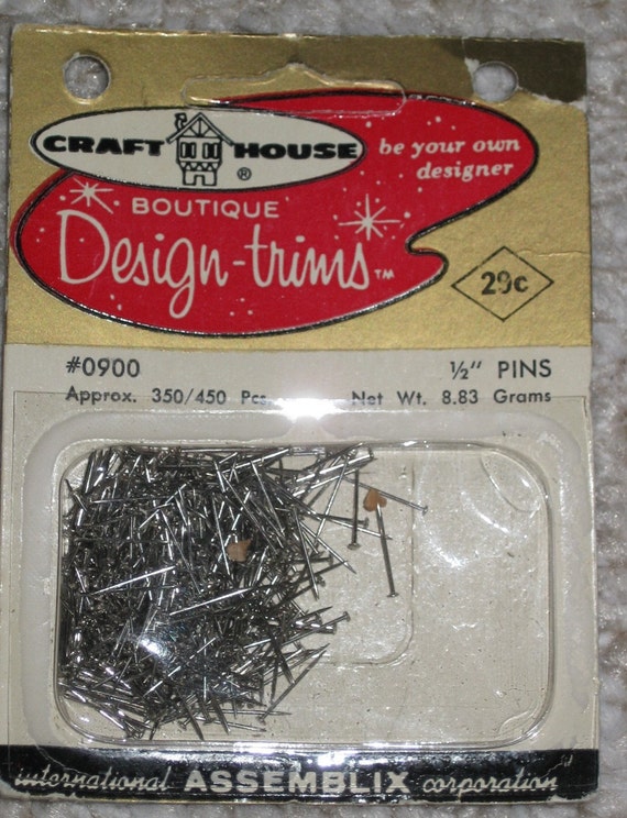 Straight Pins 1/2 inch for sequins or crafts Etsy