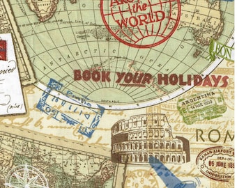 World Journey Cotton Quilting Fabric: Patty Reed Design
