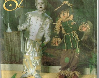 Wizard of Oz, Tin Man Scarecrow Costume Pattern Simplicity 0634 7814 Halloween Costume Sewing Pattern Size 3 4 5 6 7 8 Uncut