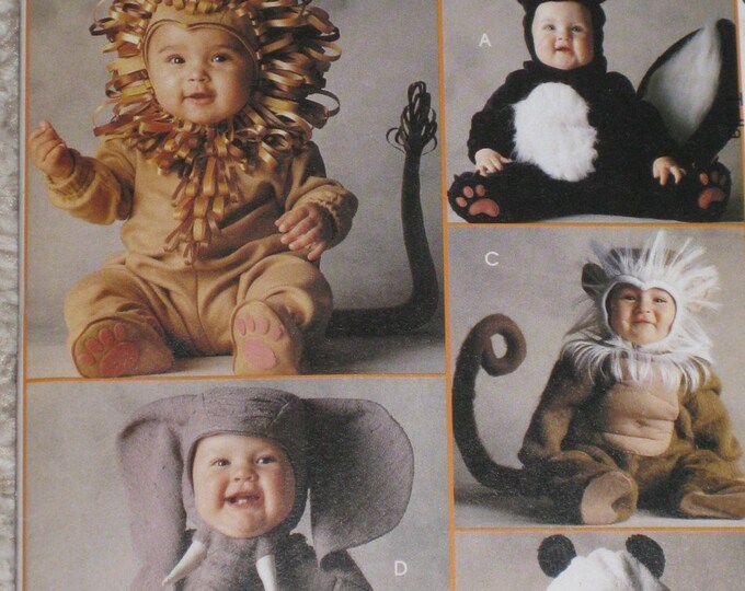 Toddler Baby Animal Halloween Costume Sewing Pattern Mccalls Etsy
