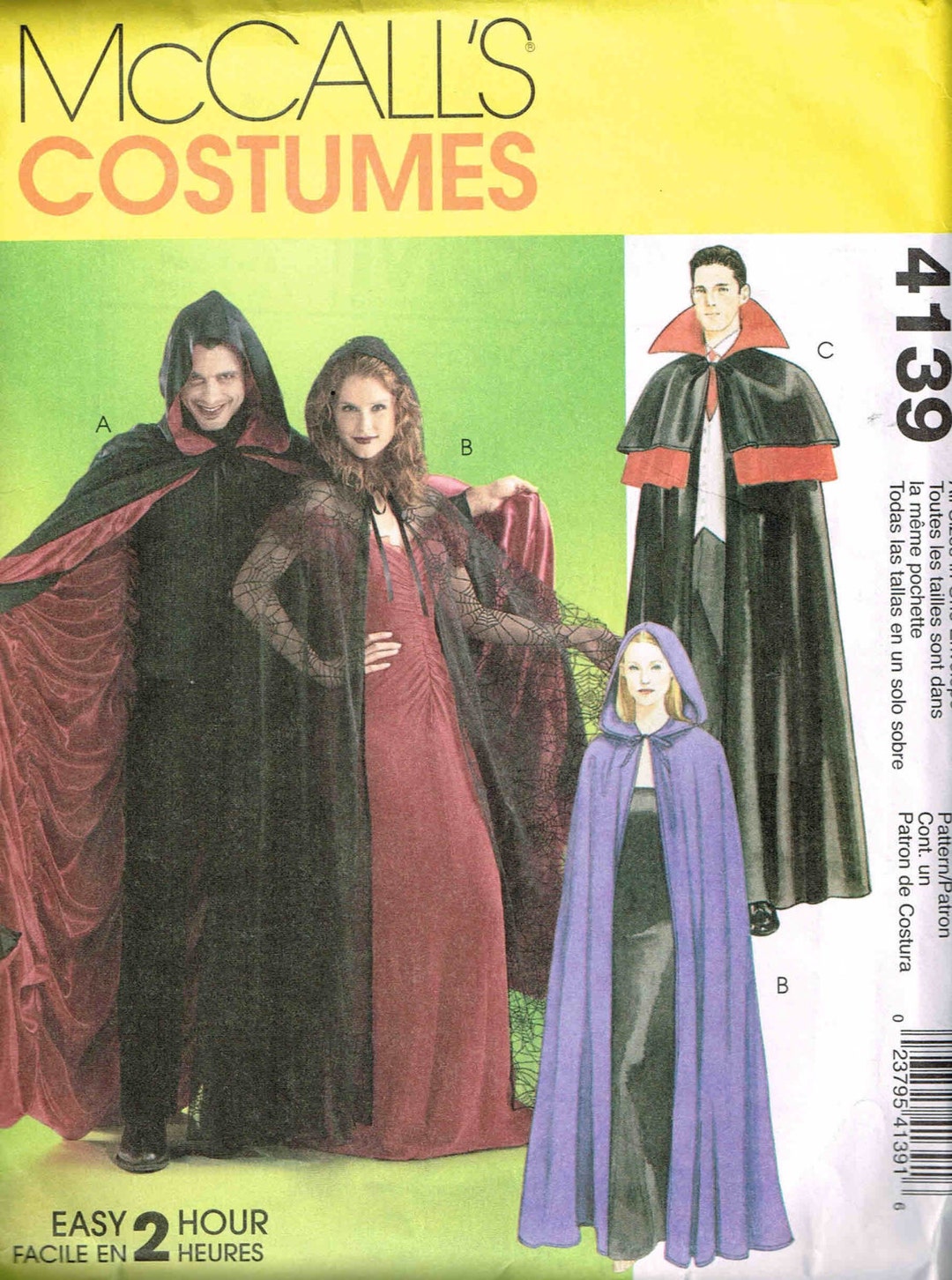 Halloween Costume Sewing Pattern Cosplay Gothic Vampire Medieval