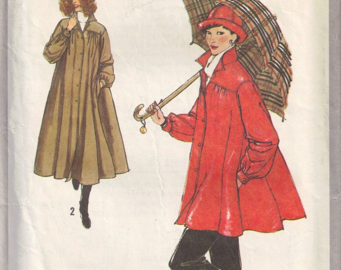 Simplicity 8829 Vintage 1970s Raincoat Jacket Bucket Rain Hat - Etsy