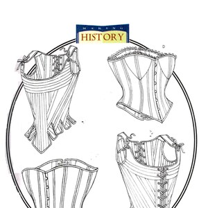 Sewing Pattern Corset and Stays Historical Renaissance Butterick 4254