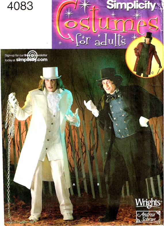 Donna Uomo Cilindro Scrooge Vittoriano Pupazzo di Neve da Festa