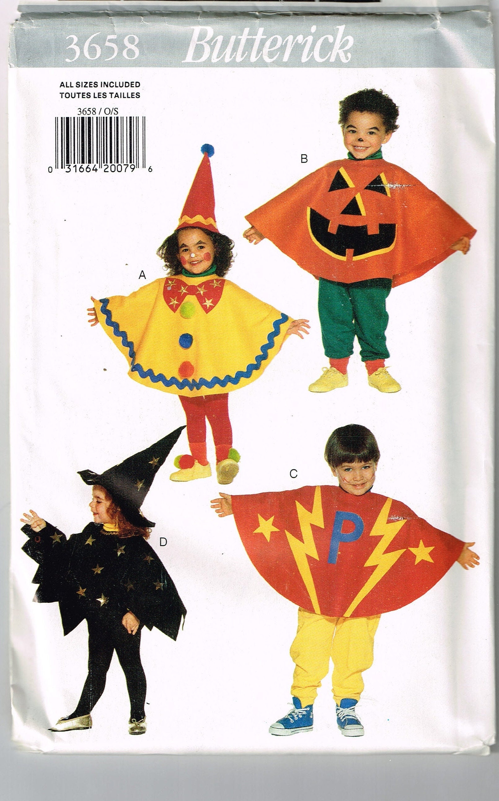 Simplicity 4005/0523 Sewing for Dummies Childs Costume Pattern