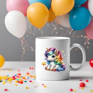 Magical Unicorn Mug Unicorn Birthday Cup Rainbow Unicorn Cup Fairy Tale