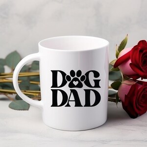 Dog Dad Pet Gift, Custom Dog Mug, Custom Pet Mug, Dog Lover Coffee Mug, Dog Face Mug