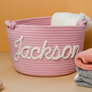 Personalisierte Baby-Duschegeschenke, individuelle Namenskörbe, süße Kinder-Design-Körbe, Kinderzimmer-Aufbewahrung, Baby-Geschenkkörbe, Neugeborenengeschenke
