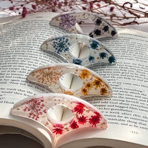 Porte-page de livre, porte-page de pouce fait main, porte-page de livre en résine, porte-livre personnalisé, écarteur de page, outil d'aide à la lecture, cadeau pour elle
